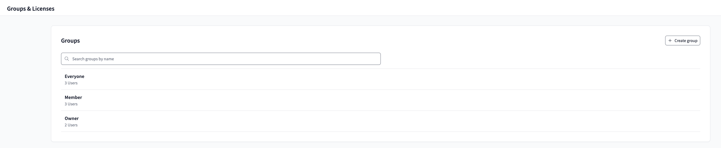 The out-of-the-box dbt Cloud groups you may use